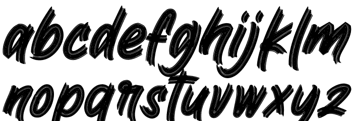 Bingo Reky Font LOWERCASE
