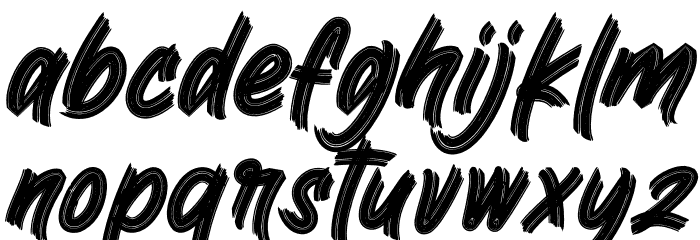 Bingo Reky Font LOWERCASE