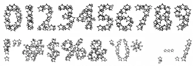 Bingo Star フォント その他の文字