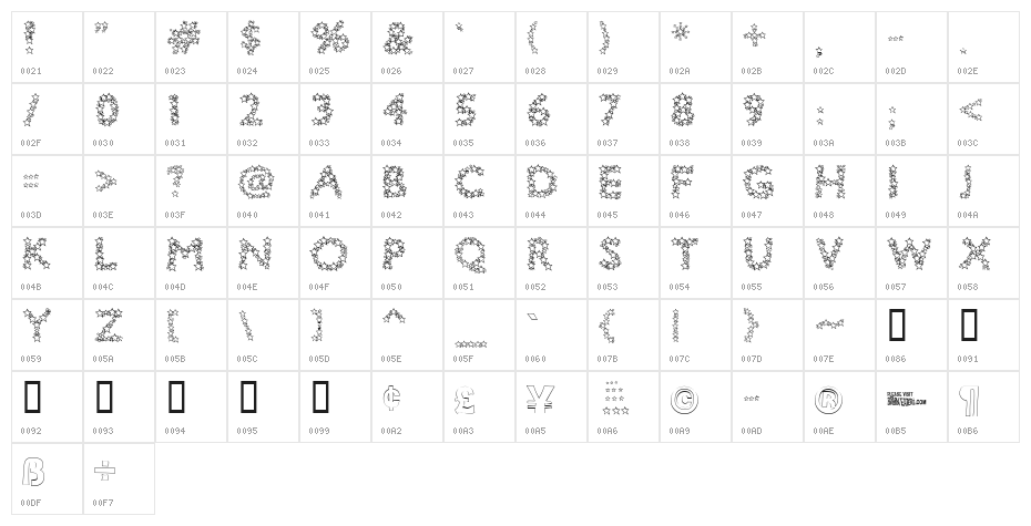 Bingo Star Character Map