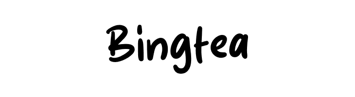 Bingtea  フリーフォントのダウンロード