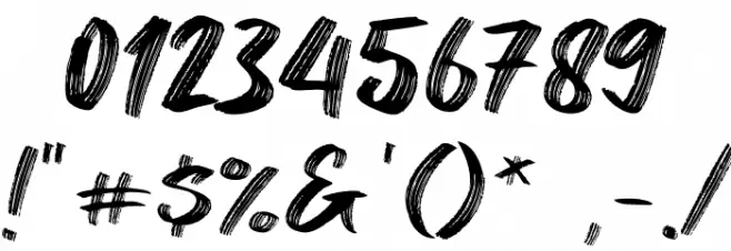 Binjay Font OTHER CHARS