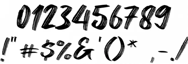 Binjay Font OTHER CHARS