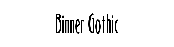 Binner Gothic Fuentes