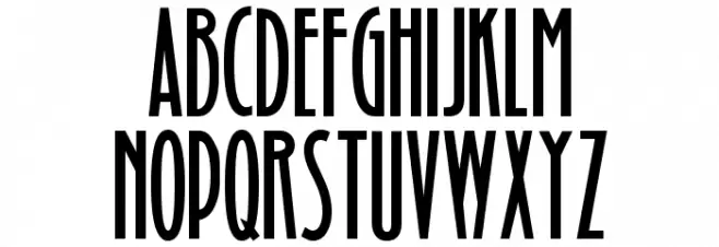 Binner Gothic Schriftart Groß