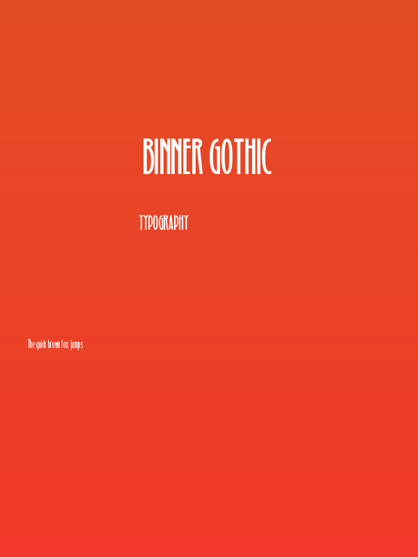 Binner Gothic Poster