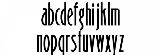 Binner Gothic Font LOWERCASE