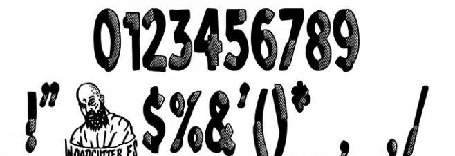 Binoculars Font OTHER CHARS