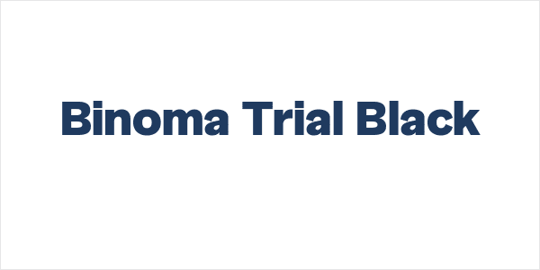 Binoma Trial Black Logo