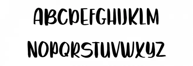 Binoty Font UPPERCASE