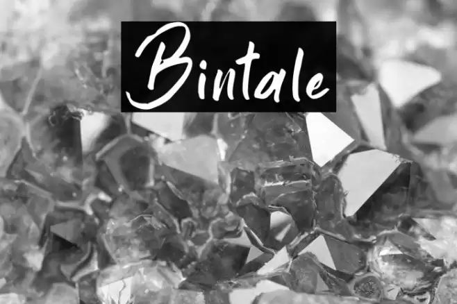 Bintale Font examples