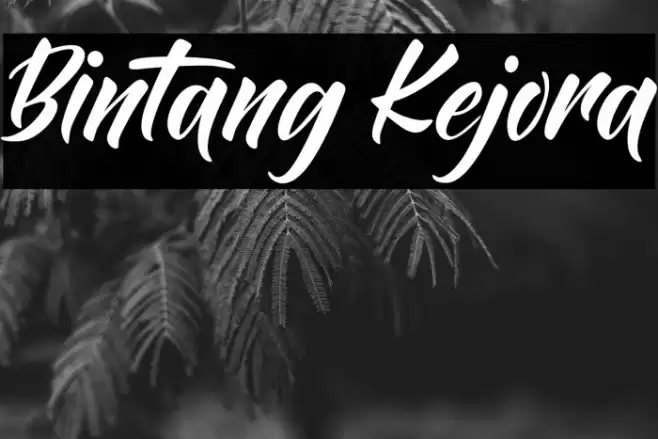 Bintang Kejora Font examples