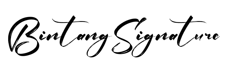Bintang Signature  Скачать бесплатные шрифты