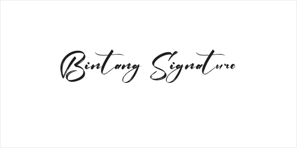 Bintang Signature Logo