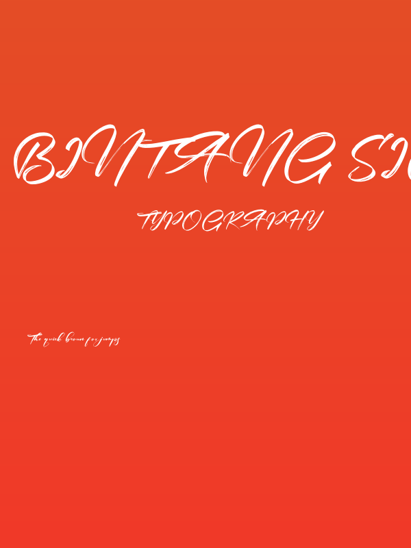 Bintang Signature Poster