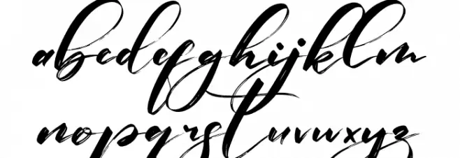 Bintang Signature Caratteri MINUSCOLO