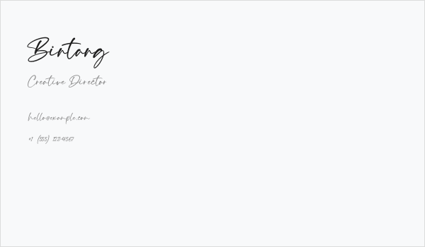 Bintang Business Card