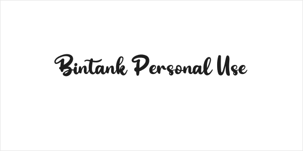 Bintank Personal Use Logo