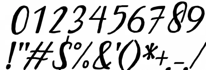 Bintar Italic Font OTHER CHARS