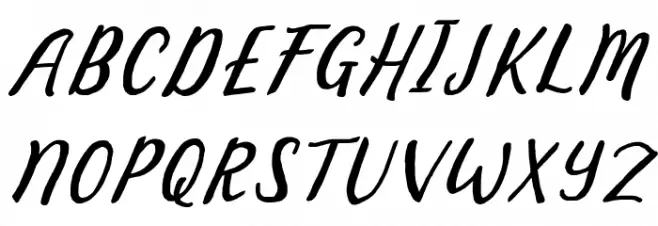 Bintar Italic Schriftart Groß