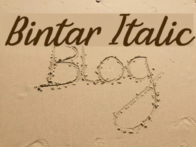Bintar Italic Example 3