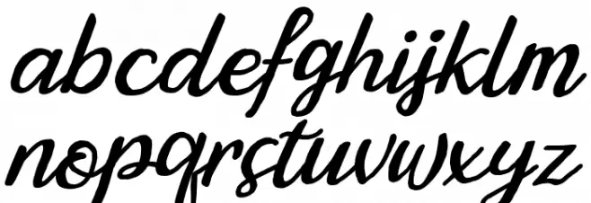 Bintar Italic Caratteri MINUSCOLO
