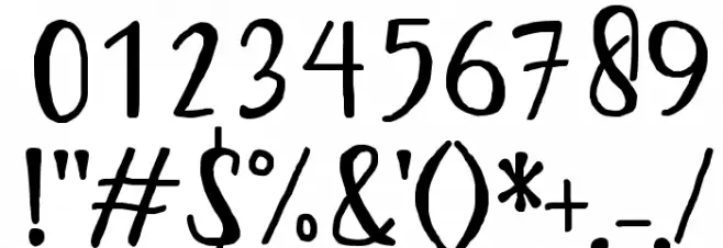 Bintar Font OTHER CHARS