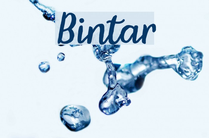Bintar Font examples