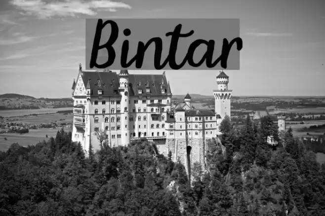 Bintar Font examples