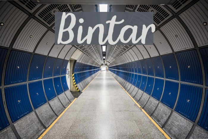 Bintar Font examples