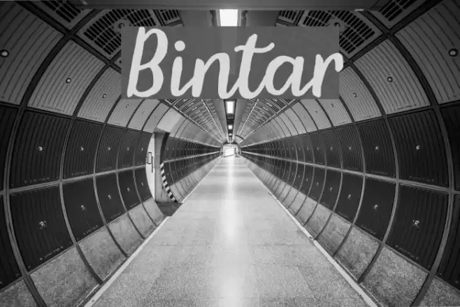 Bintar Font examples