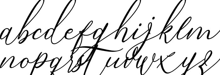 Bintari Italic Font LOWERCASE