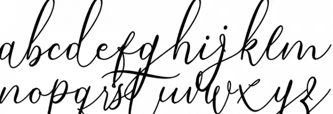 Bintari Schriftart Kleinbuchstaben