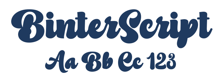 BinterScript Font Preview