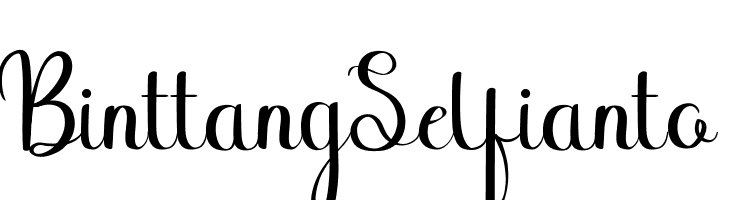 Binttang Selfianto  नि: शुल्क फ़ॉन्ट्स डाउनलोड