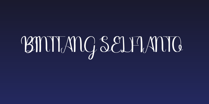 Binttang Selfianto Social Header