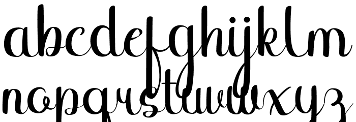 Binttang Selfianto Font LOWERCASE