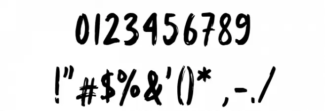 Bintton Font OTHER CHARS
