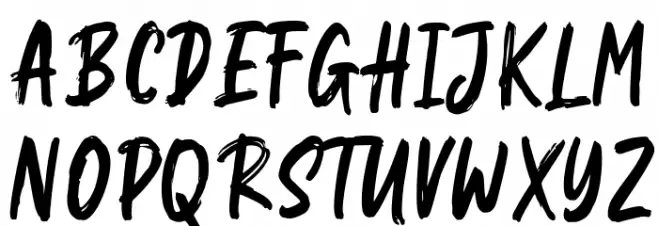 Bintton Schriftart Groß