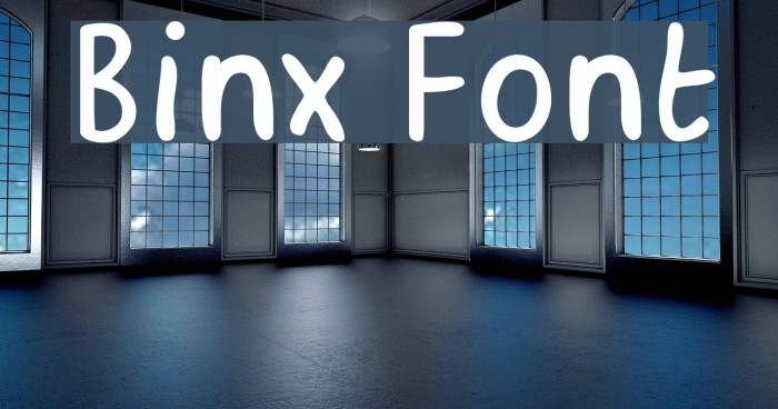 Binx Font examples
