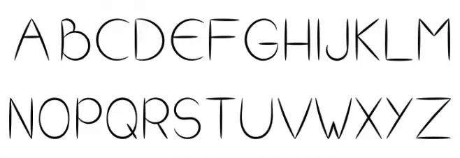 Binz フォント 大文字