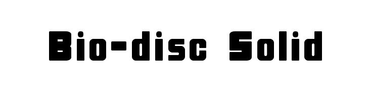 Bio-disc Solid  baixar fontes gratis