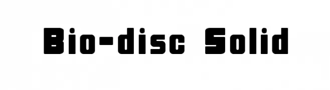 Bio-disc Solid  नि: शुल्क फ़ॉन्ट्स डाउनलोड
