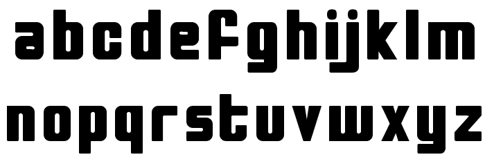 Bio-disc Solid Font LOWERCASE
