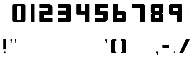 Bio-disc Thin Font OTHER CHARS