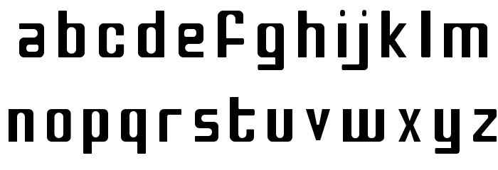 Bio-disc Thin Font LOWERCASE