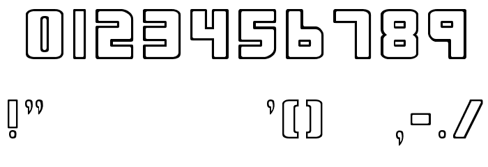 Bio-disc Font OTHER CHARS