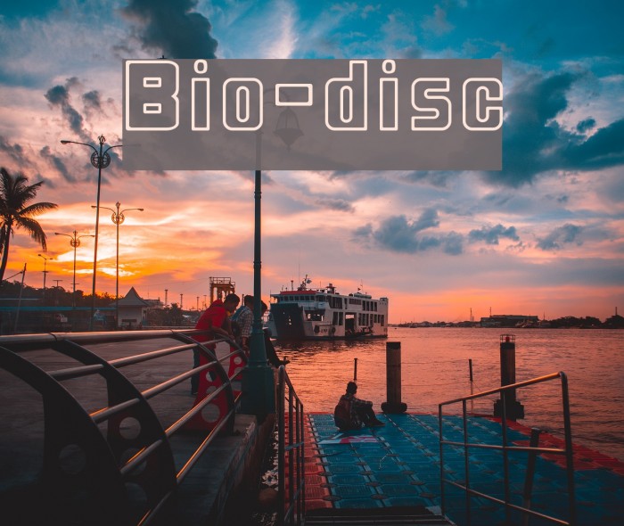 Bio-disc Font examples