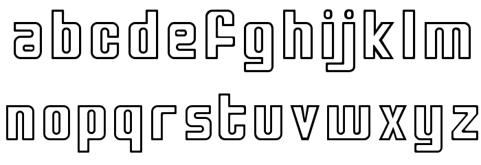 Bio-disc Font LOWERCASE