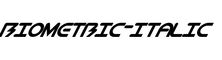 BioMetric-Italic  font caratteri gratis